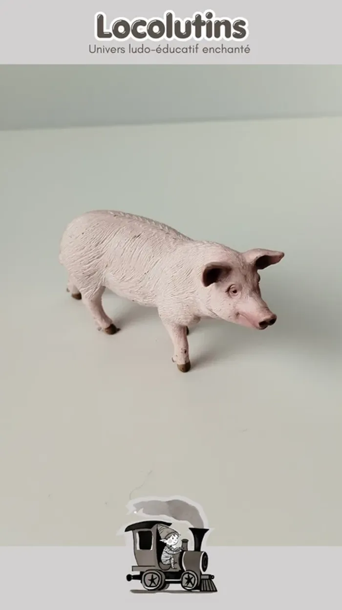 🚂 Figurine ▪ cochon femelle Schleich - photo numéro 2