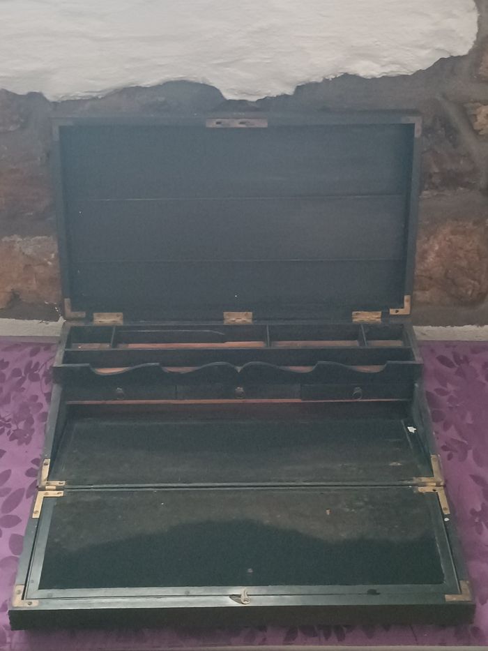 Écritoire de voyage Napoléon III à restaurer - photo numéro 2