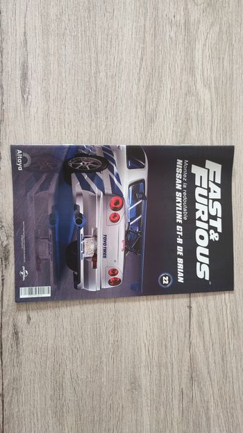 Fascicule numéro 22 n°22 seul sans pièce Nissan Skyline GT-R R34 Fast & Furious de Brian O'Conner 1/