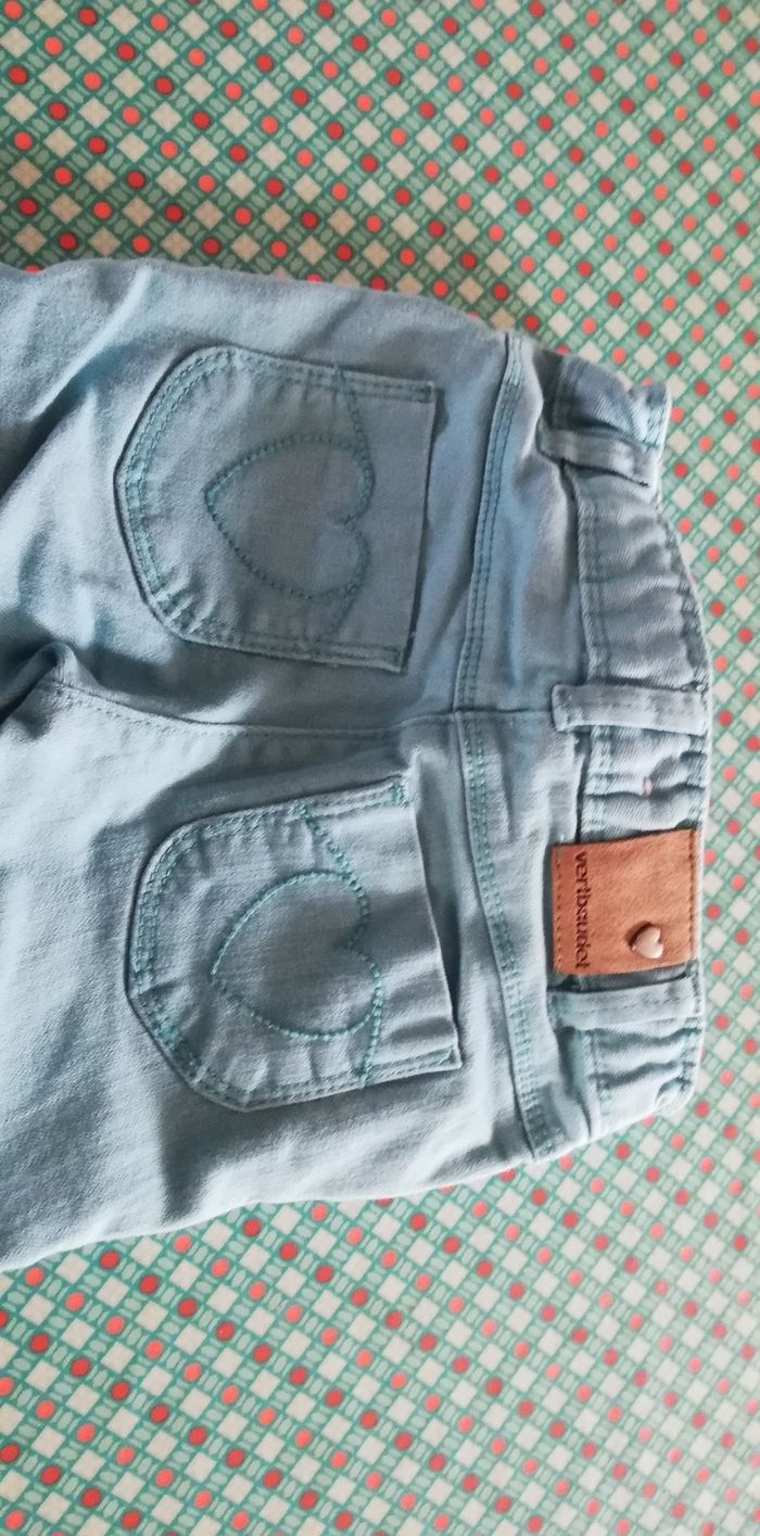 Vertbaudet pantalon 3 ans turquoise - photo numéro 4