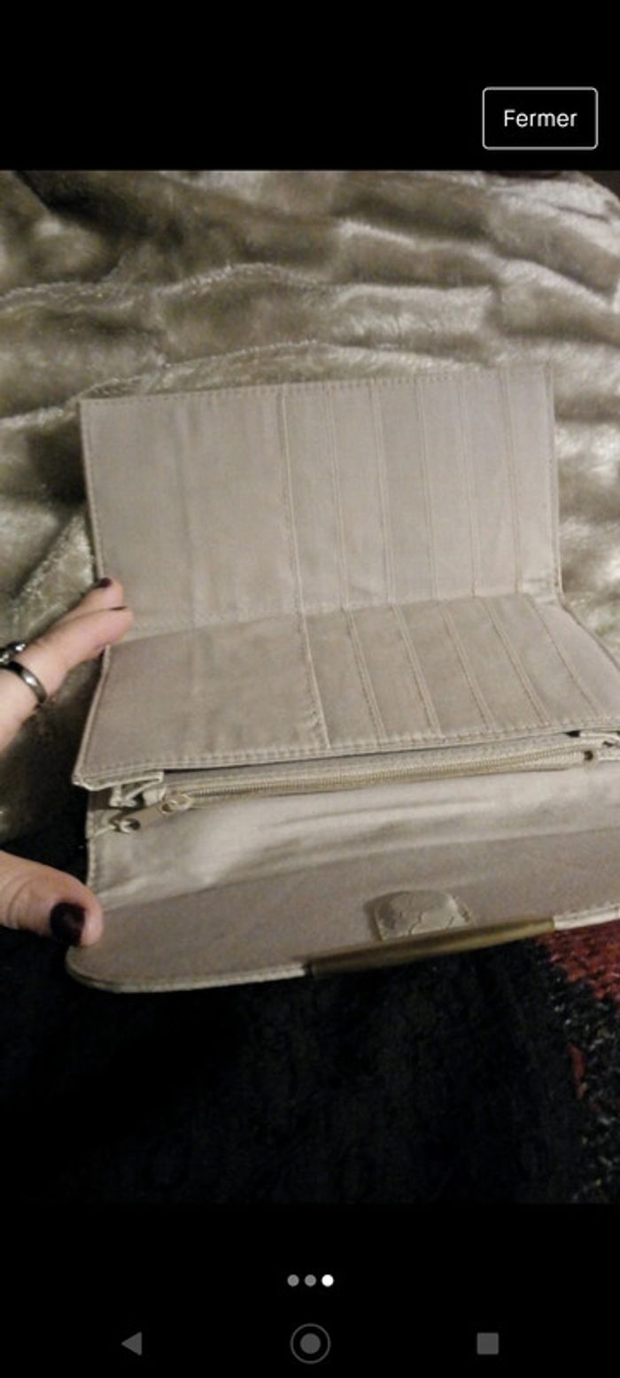 Portefeuille reptile beige Promod - photo numéro 3
