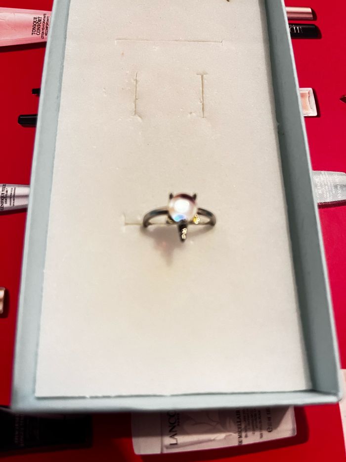 Bague femme ajustable en argent 925 millième et pierre de lune - photo numéro 3