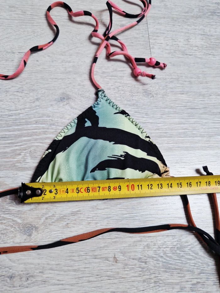 Maillot de bain bikini 2 pièces H&M haut en triangle rembourré 34 et bas en 36 - photo numéro 11