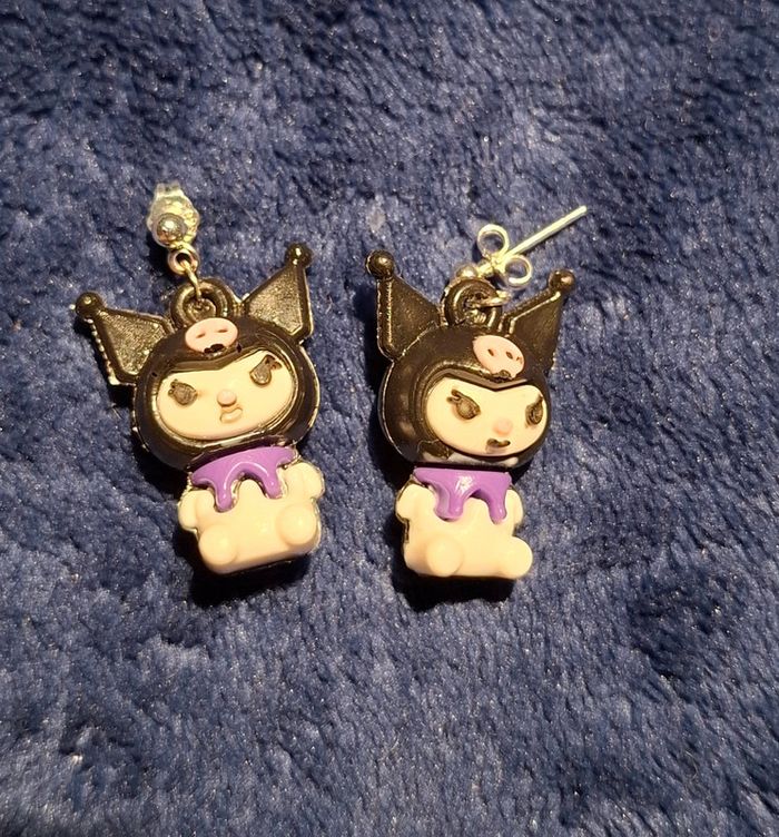 Boucles d'oreilles Kuromi - photo numéro 4