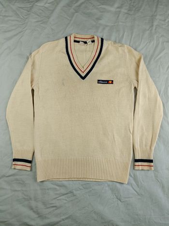 Pull maille Ellesse beige S