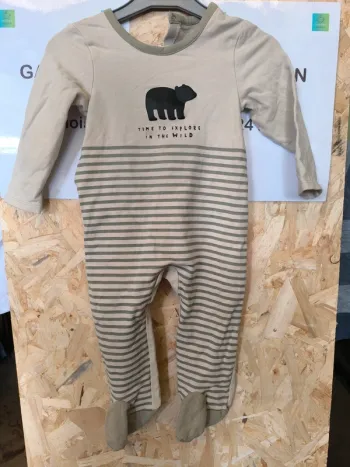 325065 pyjama beige/kaki garçon 18 mois orchestra