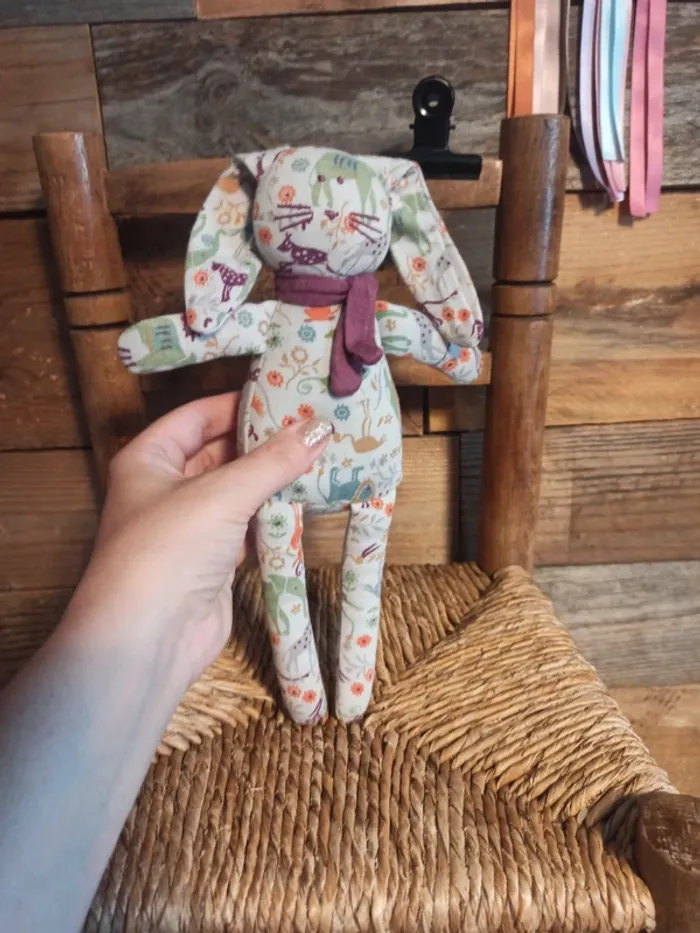 Peluche lapin petit bateau tbe - photo numéro 4