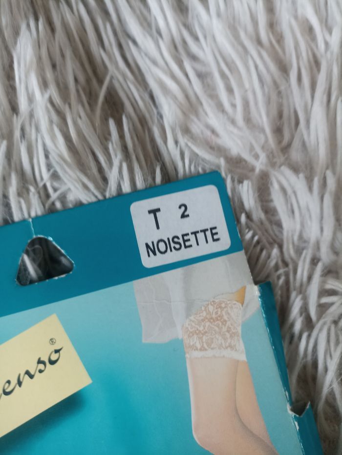 Bas clip auto fixant large dentelle Femme taille 2/M In Extenso - photo numéro 2