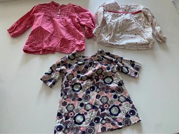 Lot blouses/tunique 18 mois