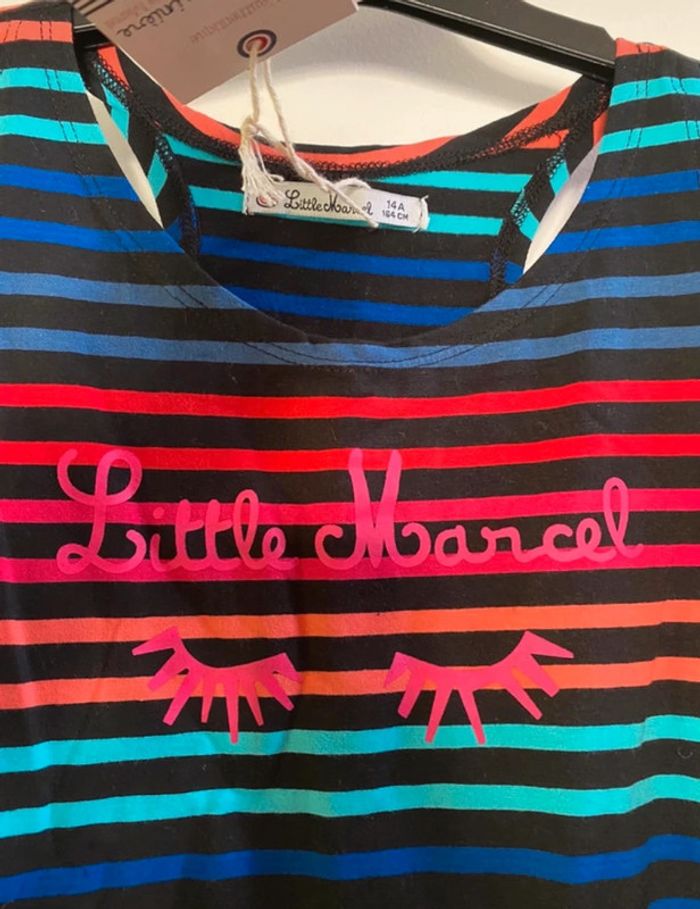TEE shirt Little Marcel 14 ans coton et elasthan Neuf - photo numéro 3