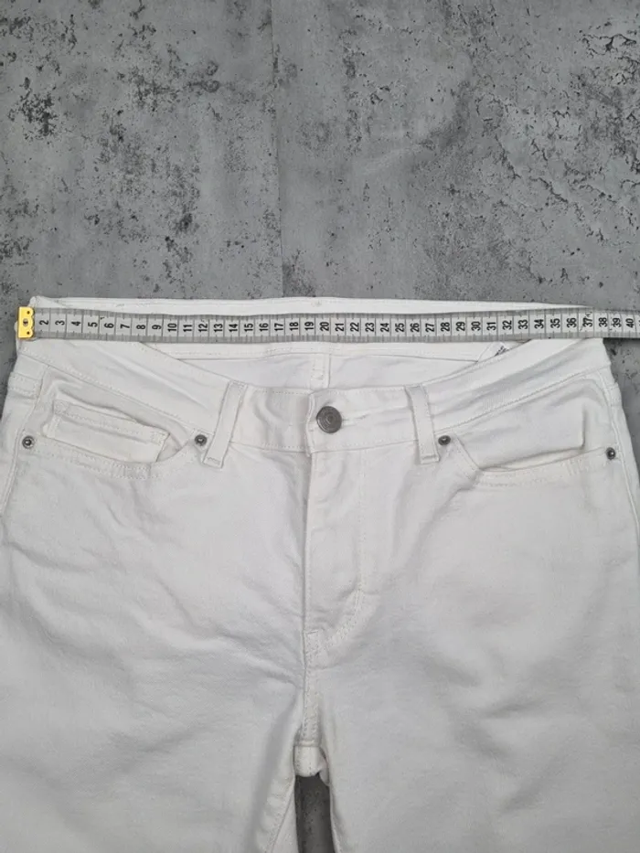 Jean Levi’s 711 Skinny blanc – Taille 38 Femme (mesures en photos) - photo numéro 9