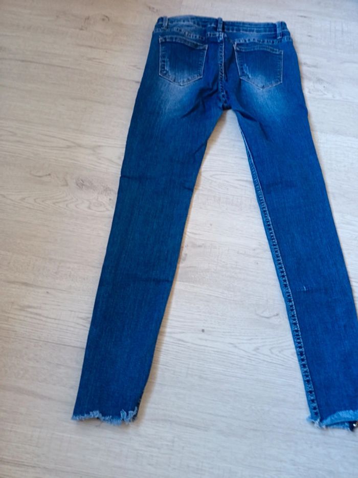 Jeans 36 S femme fermeture éclair mybestiny tbe - photo numéro 11