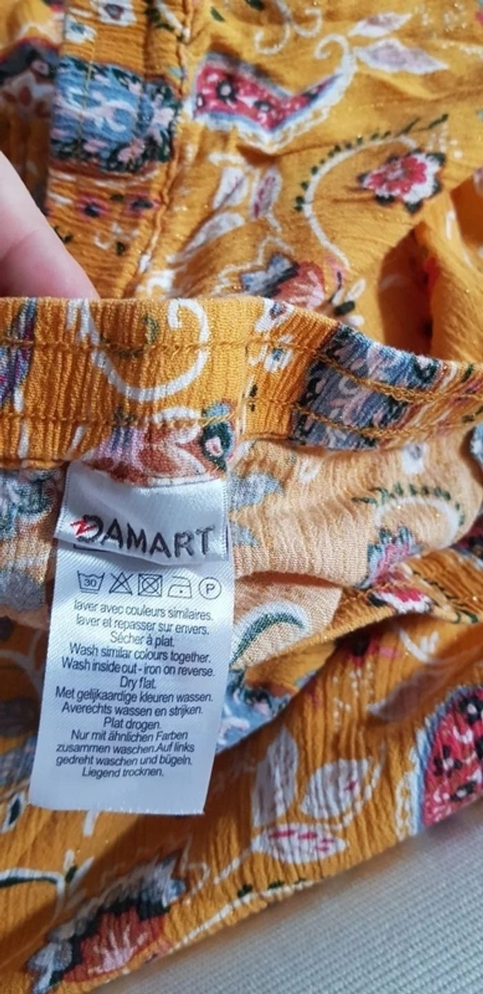 Pantalon droit été fin broderie 52 neuf - photo numéro 3