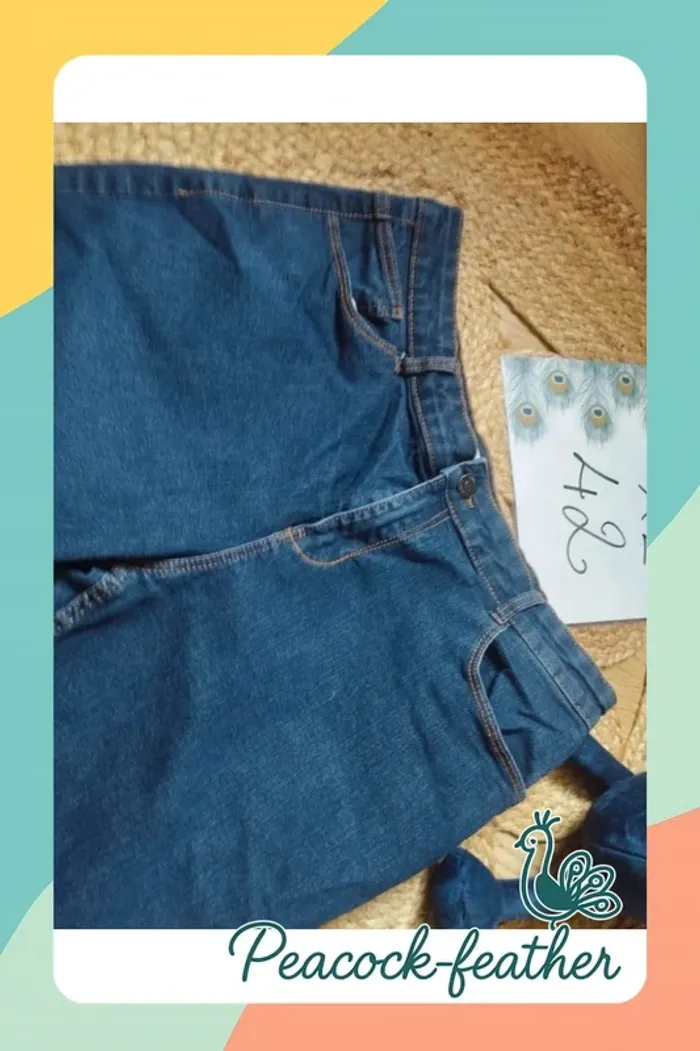 Bermuda jean femme 42 kiabi - photo numéro 2