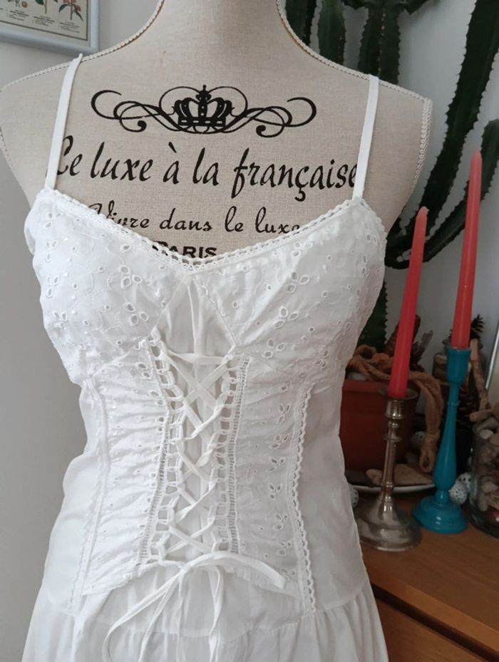 Robe blanche en coton - photo numéro 3