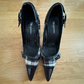 Chaussures à talon Vichy