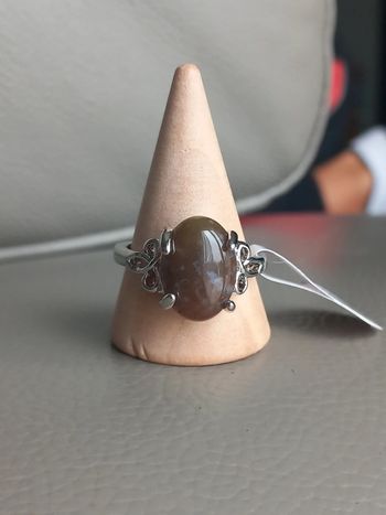 Bague en pierre naturelle taille 18 (57-58)