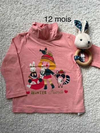 T shirt manche longue fille 12 mois