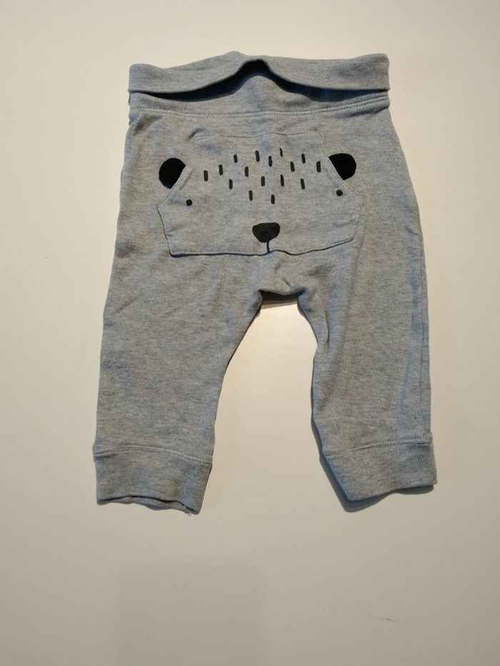 sarouel jogging gris léger garcon 6 mois tex