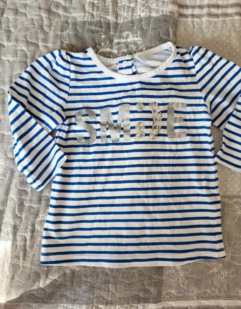 Tee shirt à rayures 12 mois