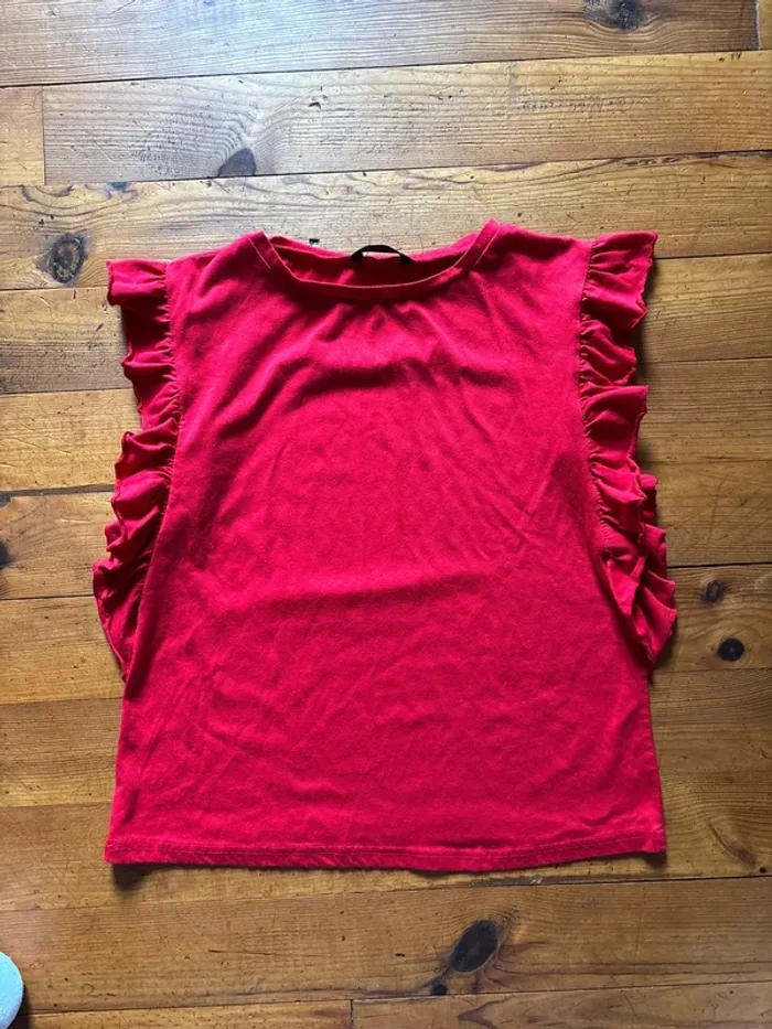 Haut rouge – Shein – Taille S