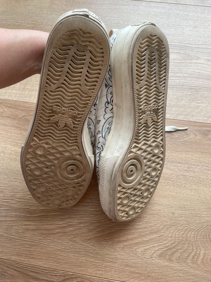 Baskets blanches crème Adidas Niza 42 - photo numéro 4