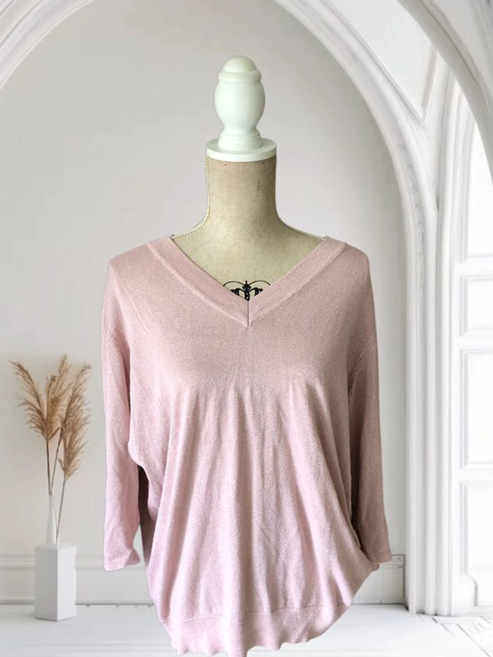 Pull-over été taille 42 Ms mode rose impeccable