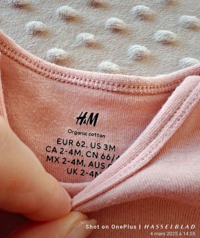 Lot de 5 bodies ML tons rose - photo numéro 7