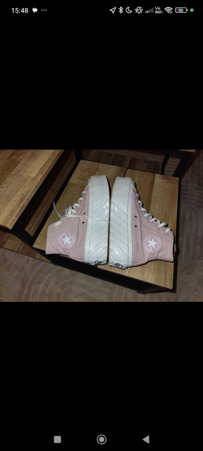 Converses compensées Rose 37 - photo numéro 6