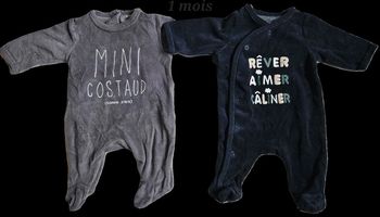Lot 2 pyjamas chauds 1 mois