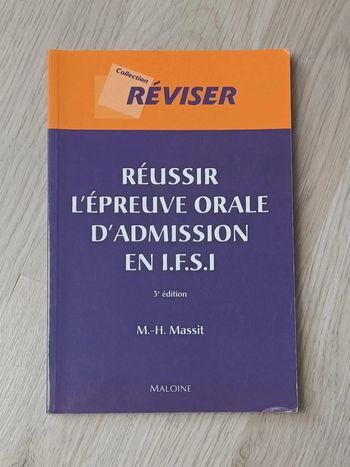 livre Réussir l'épreuve orale d'admission en IFSI