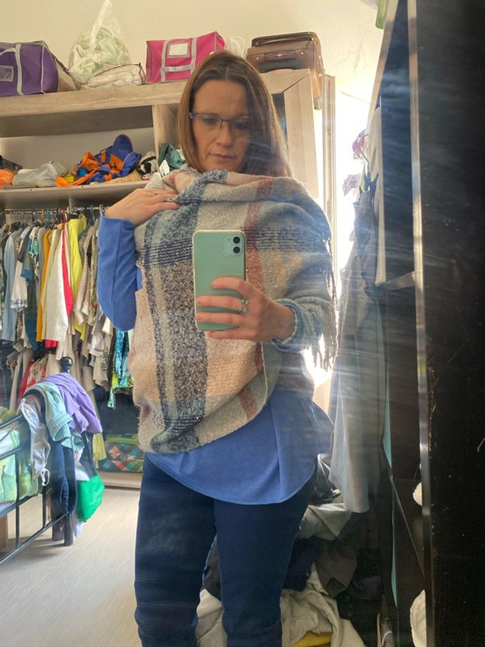 Écharpe poncho très chaude - photo numéro 3