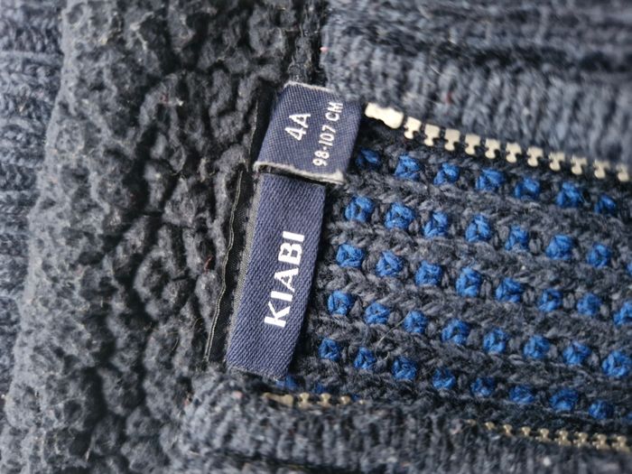 Pull zippé 4 ans Kiabi Bleu marine - photo numéro 4