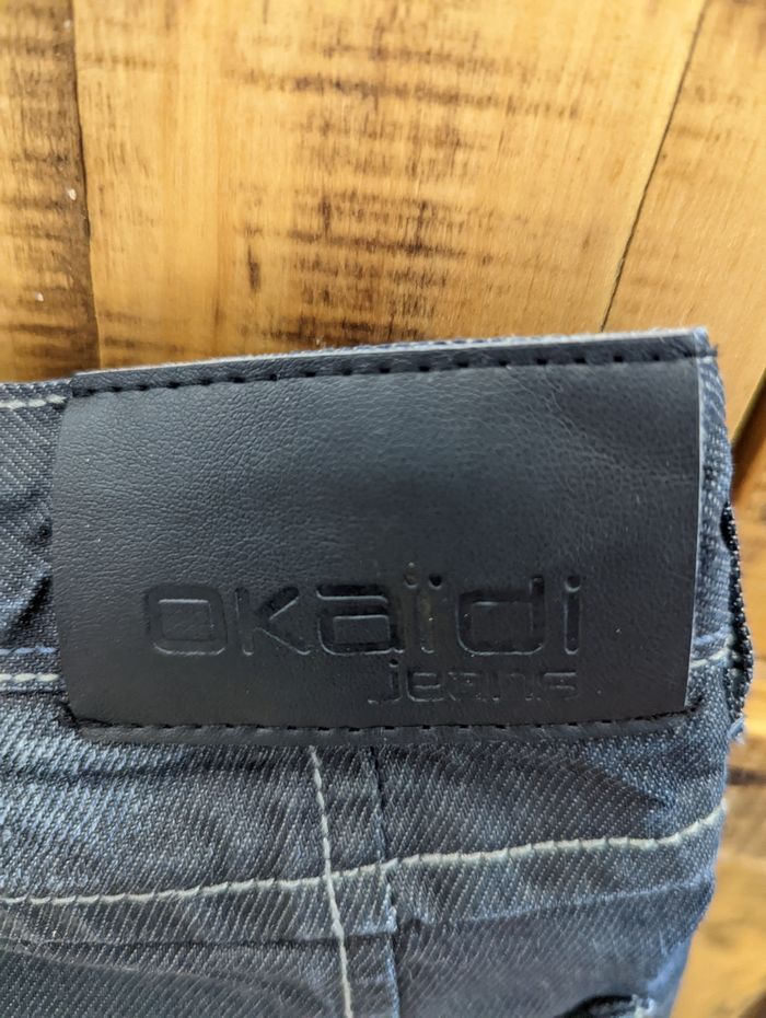 Jeans bleu Okaïdi enfant 12ans - photo numéro 4