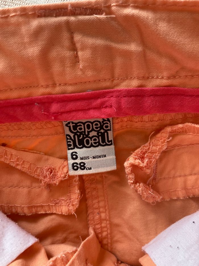 pantalon coton avec revers bébé 6 mois - photo numéro 6