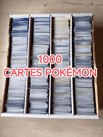 Lot de 1000 cartes Pokémon VF en très bon état