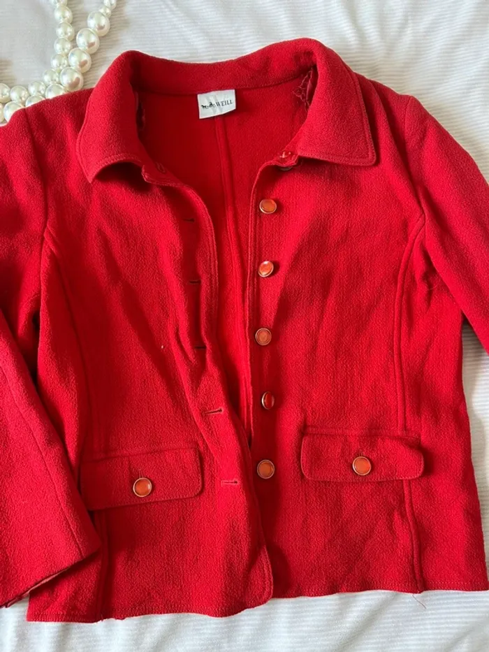 Veste rouge vifs Weill - photo numéro 2