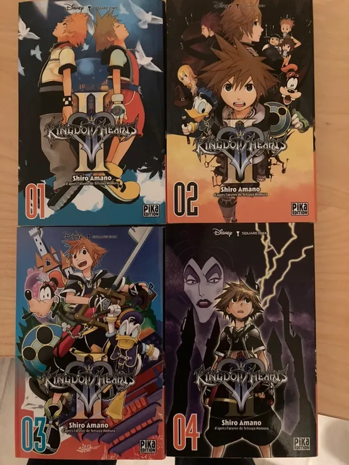 ot de 4 mangas Kingdom Hearts II, tomes 1 à 4 - Edition Française - PIKA