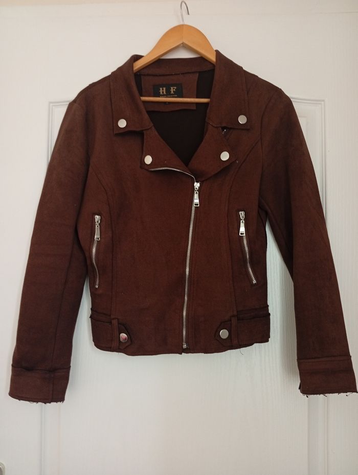 Perfecto en suédine