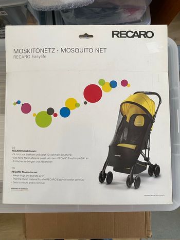 Moustiquaire poussette Recaro Neuf