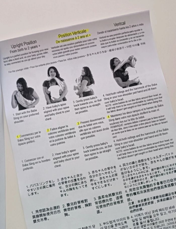 Écharpe / porte-bébé sling - photo numéro 3