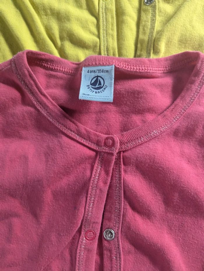 Lot de 2 gilets basiques petit bateau, 4 ans - photo numéro 3