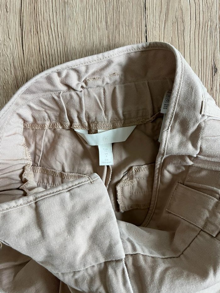 Pantalon droit taille haute beige H&M taille 34 - photo numéro 3
