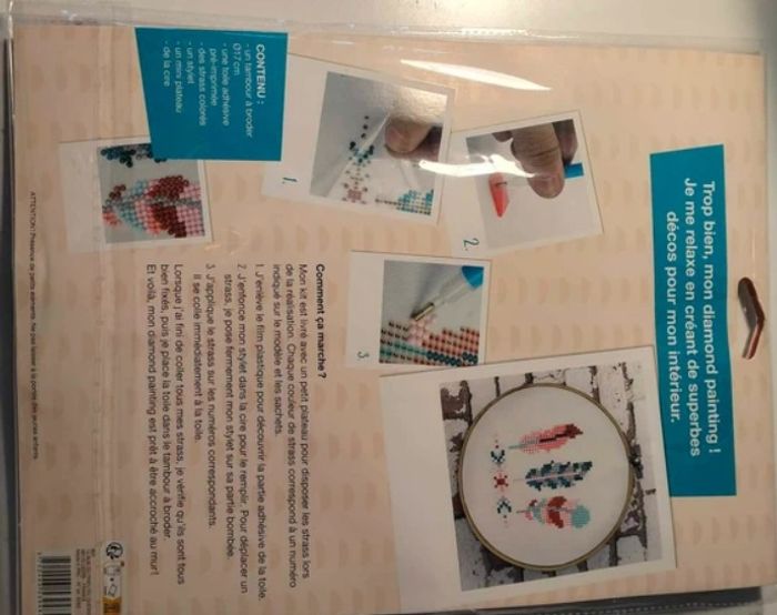 kit peinture diamand anneaux broderie - photo numéro 2