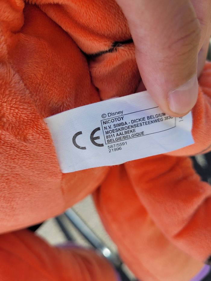 Grande peluche tigrou peignoir 60 cm - photo numéro 4