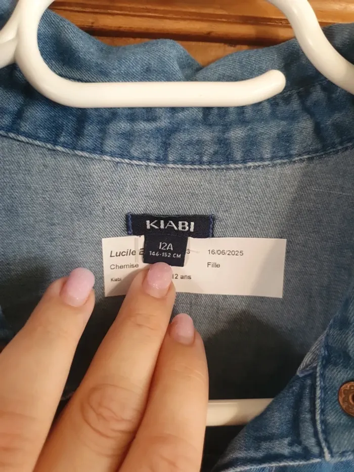 Chemise en jeans 12 ans - photo numéro 4