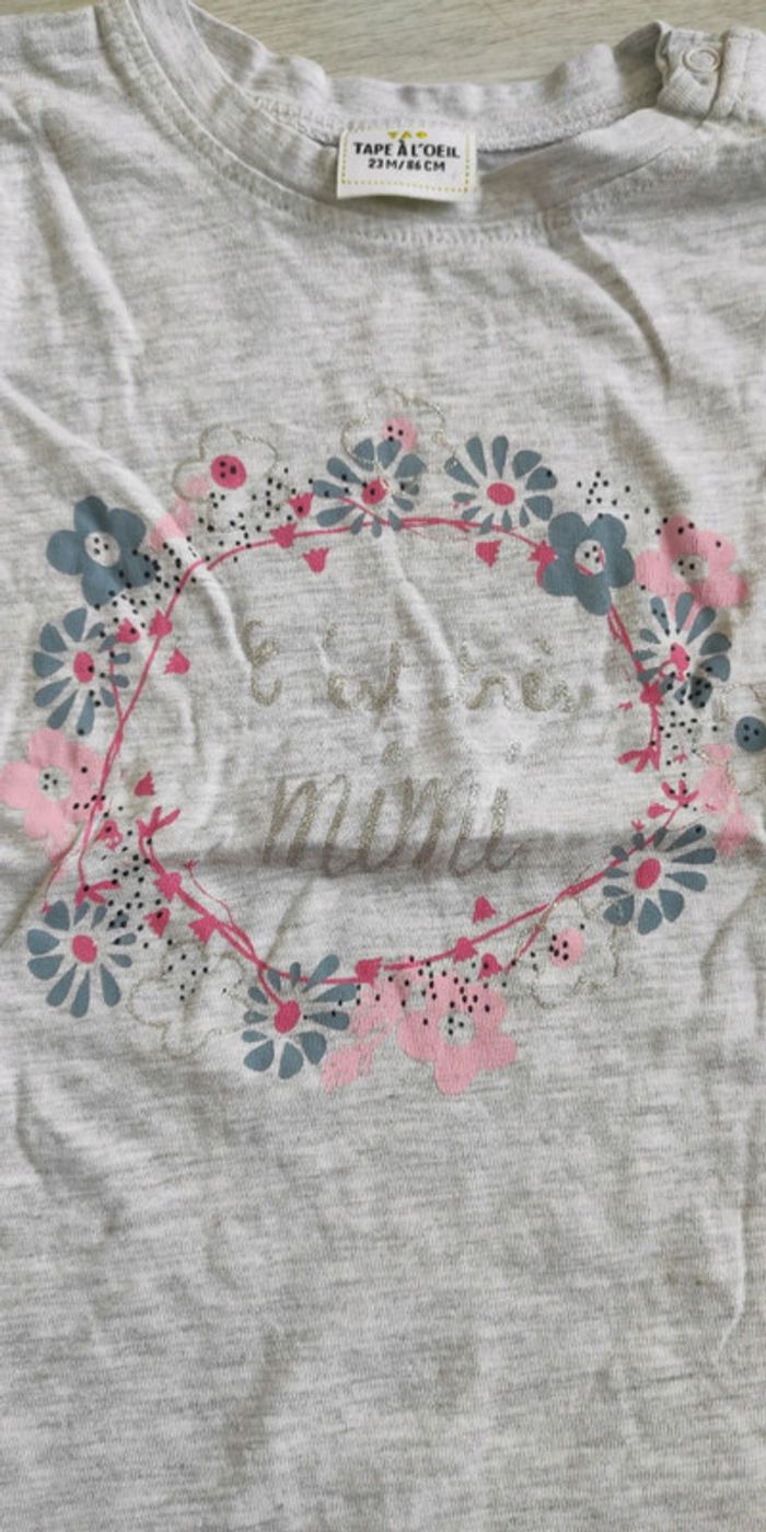 Tee-shirt 23 mois fille - photo numéro 2