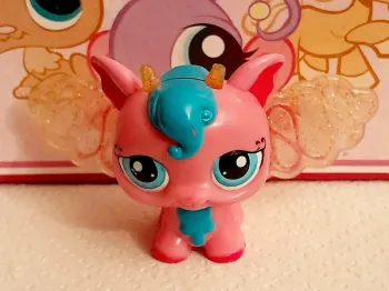 Figurine Littlest Pet Shop Fée rose et bleue fonctionne
