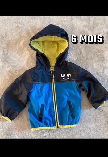 Coupe vent imperméable monstre 6 mois