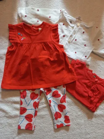 Ensemble top/pull/boléro/legging 3 mois - 59 cm